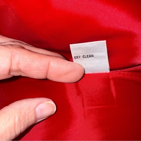 Talbots Red Women's Linen Blend Blazer Size 16 P - Picture 15 of 16